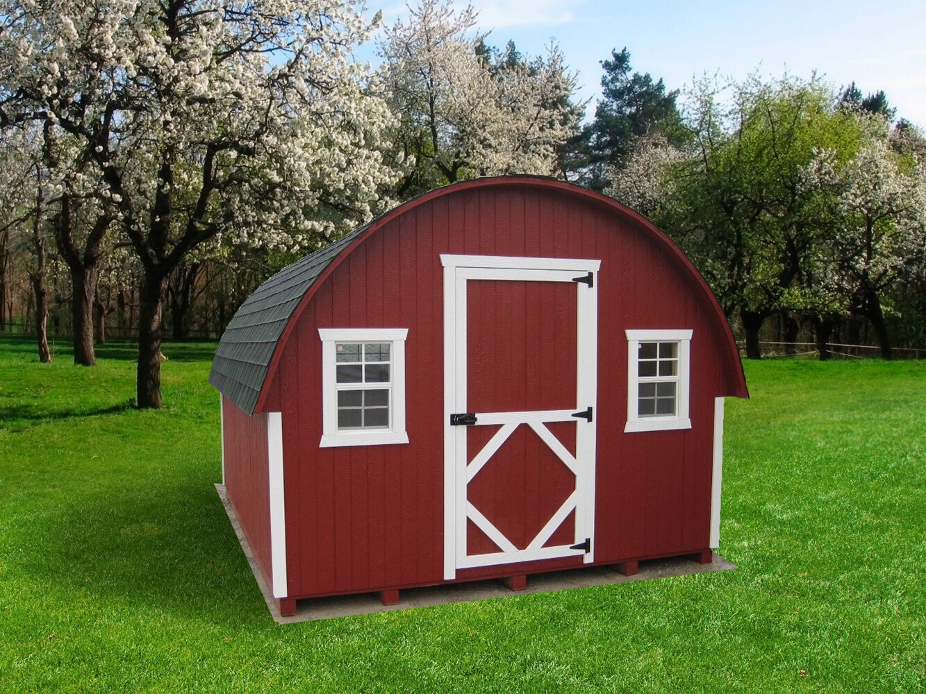 Haman Round Roof Chicken Coop with Nesting Box and Roosting Bar
