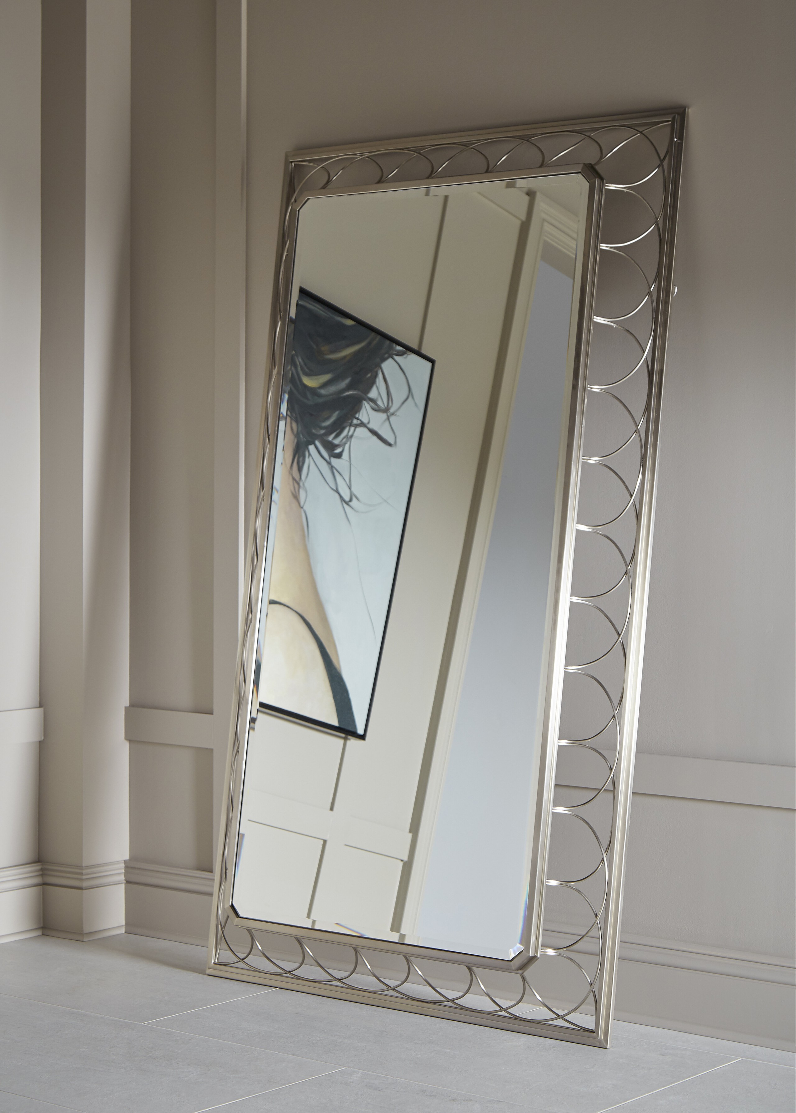 Kibler Floor Beveled Leaning Mirror