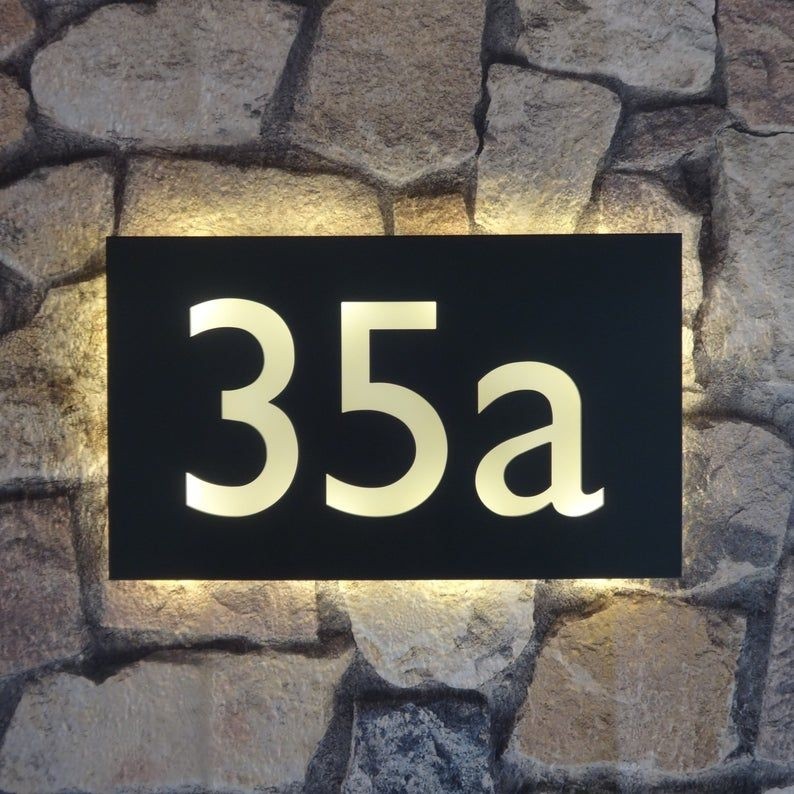 light up house number signs