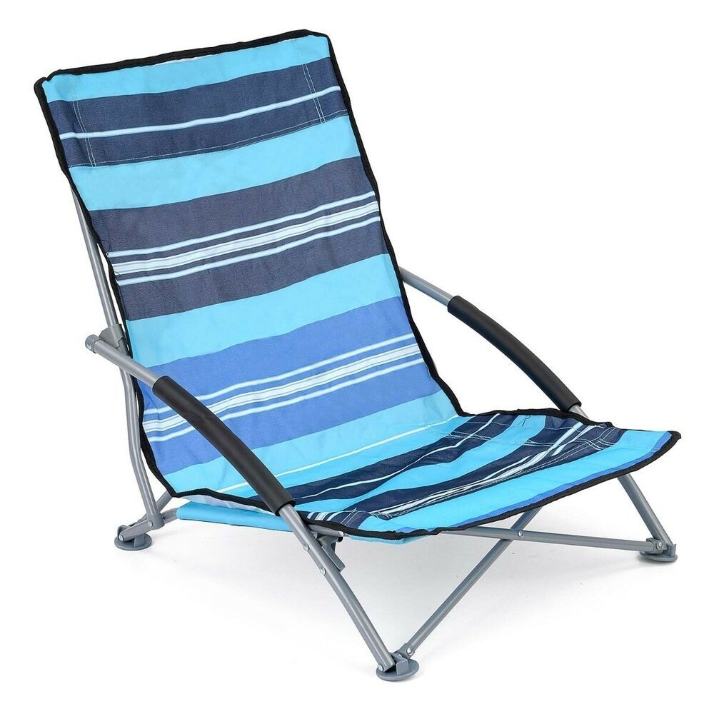Low Folding Beach Chair Lightweight Portable Outdoor 