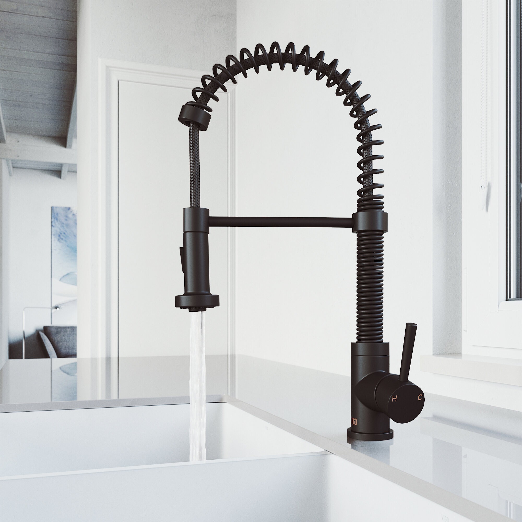 Matte Black Kitchen Faucet 1 