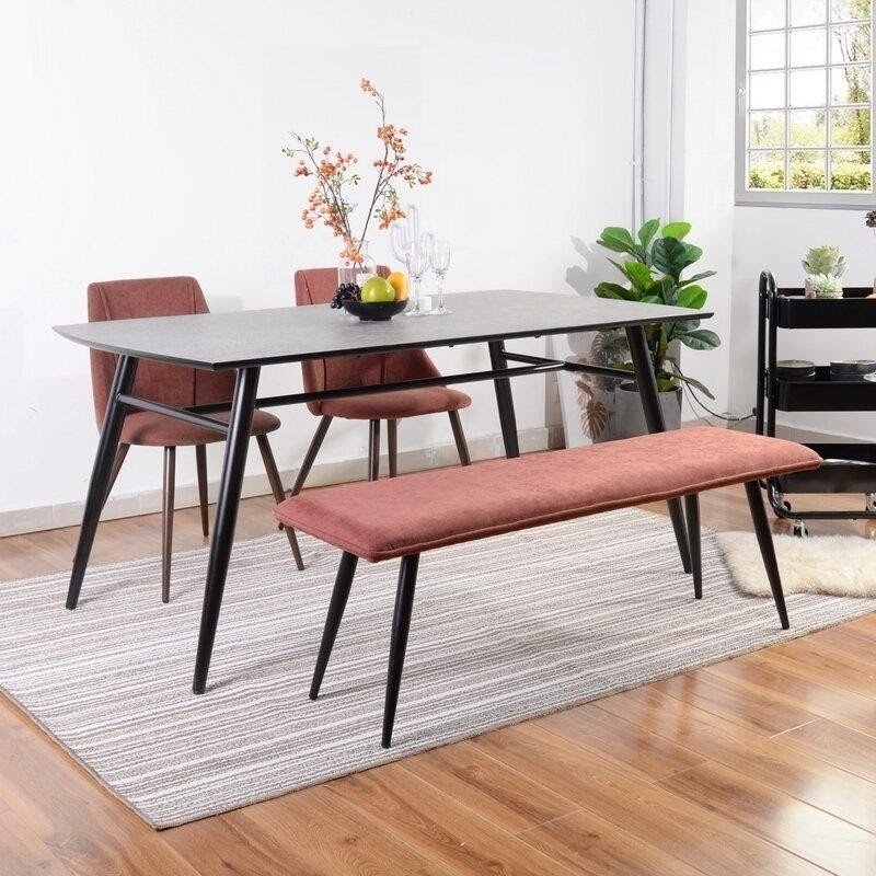 Minimalistic upholstered dining bench Minimalistic upholstered dining bench