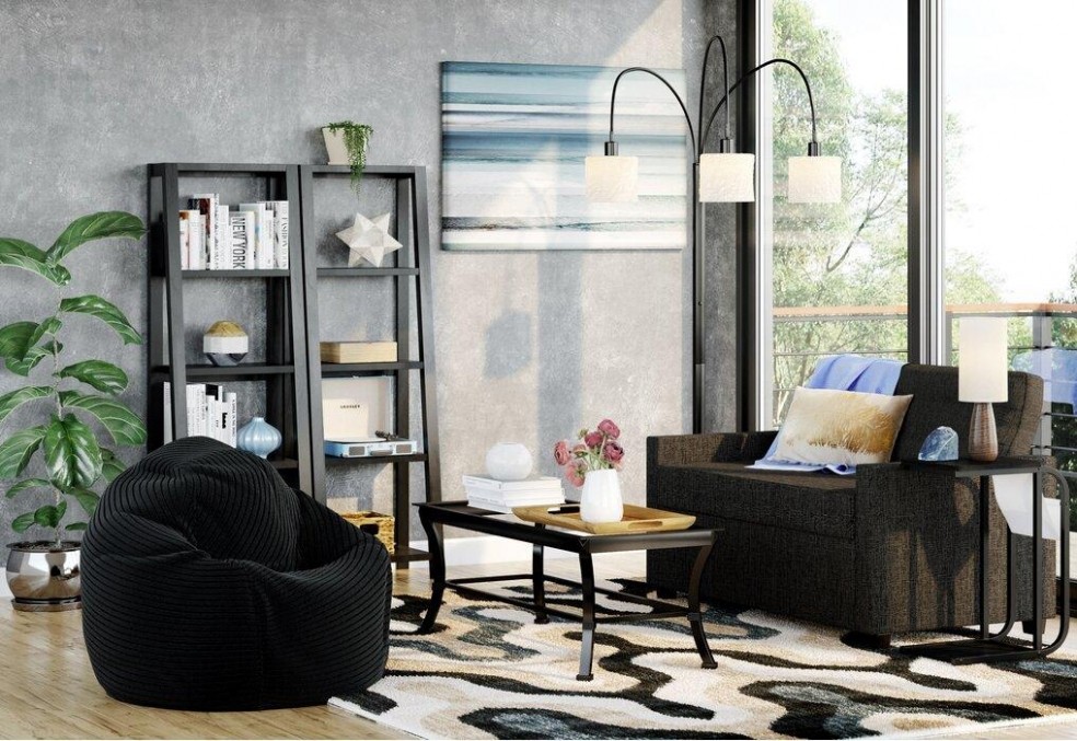 Modern Living Room with Sleeper Chair