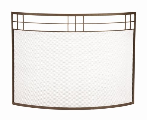 Modern Single Panel Iron Fireplace Screen Modern Single Panel Iron Fireplace Screen