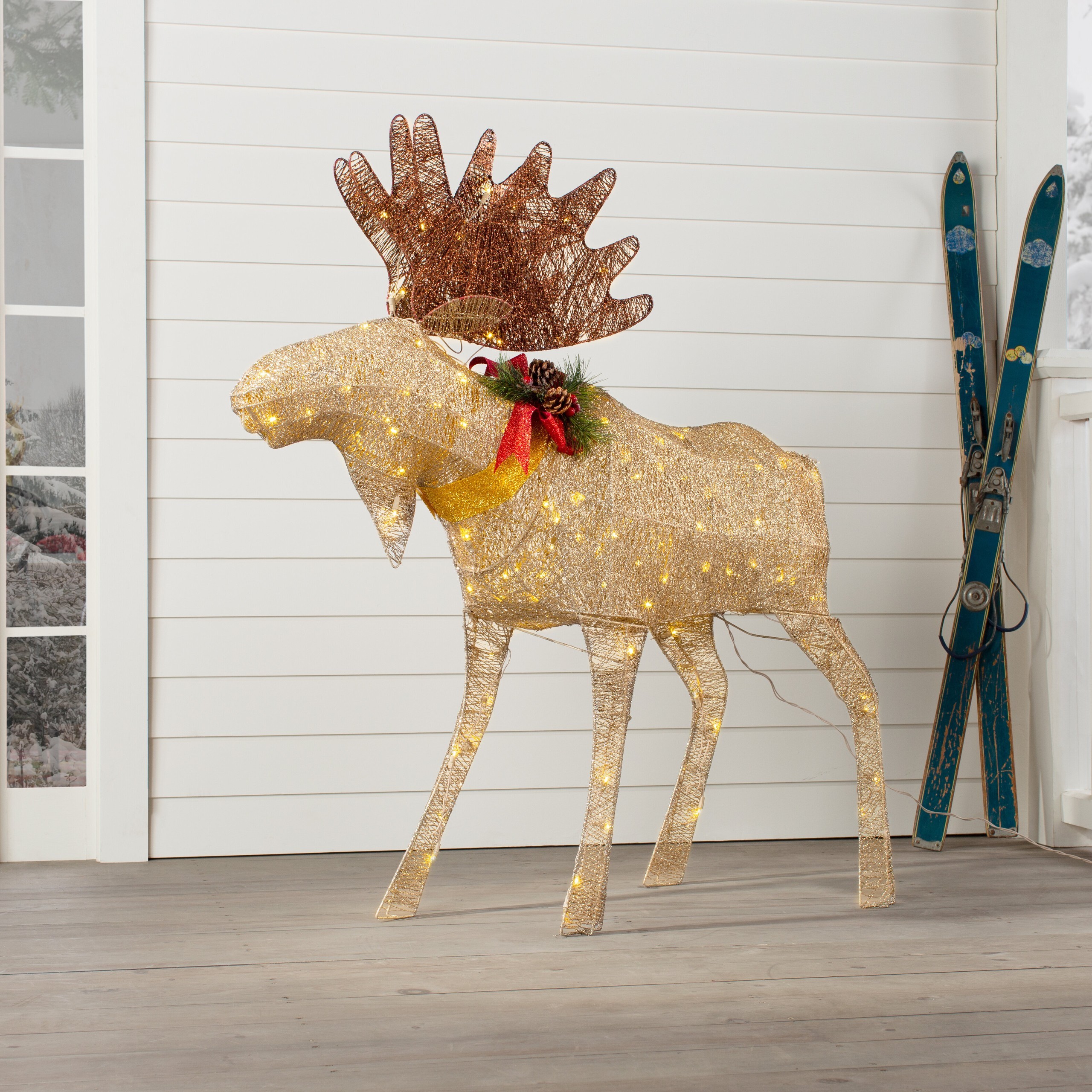 50 best ideas for coloring | Christmas Moose Outdoor Decoration