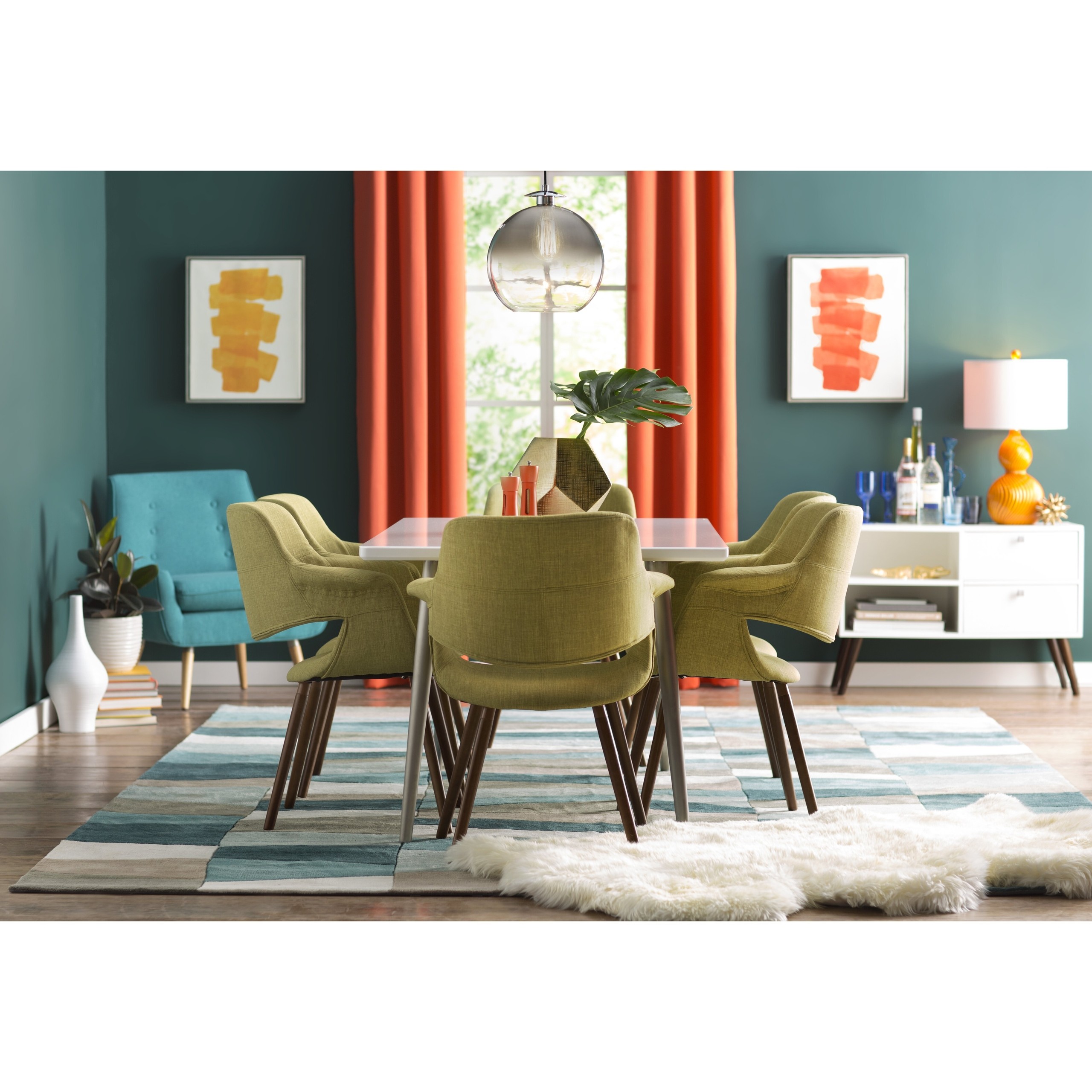 Orange and Teal Dining Room Ideas Orange and Teal Dining Room Ideas
