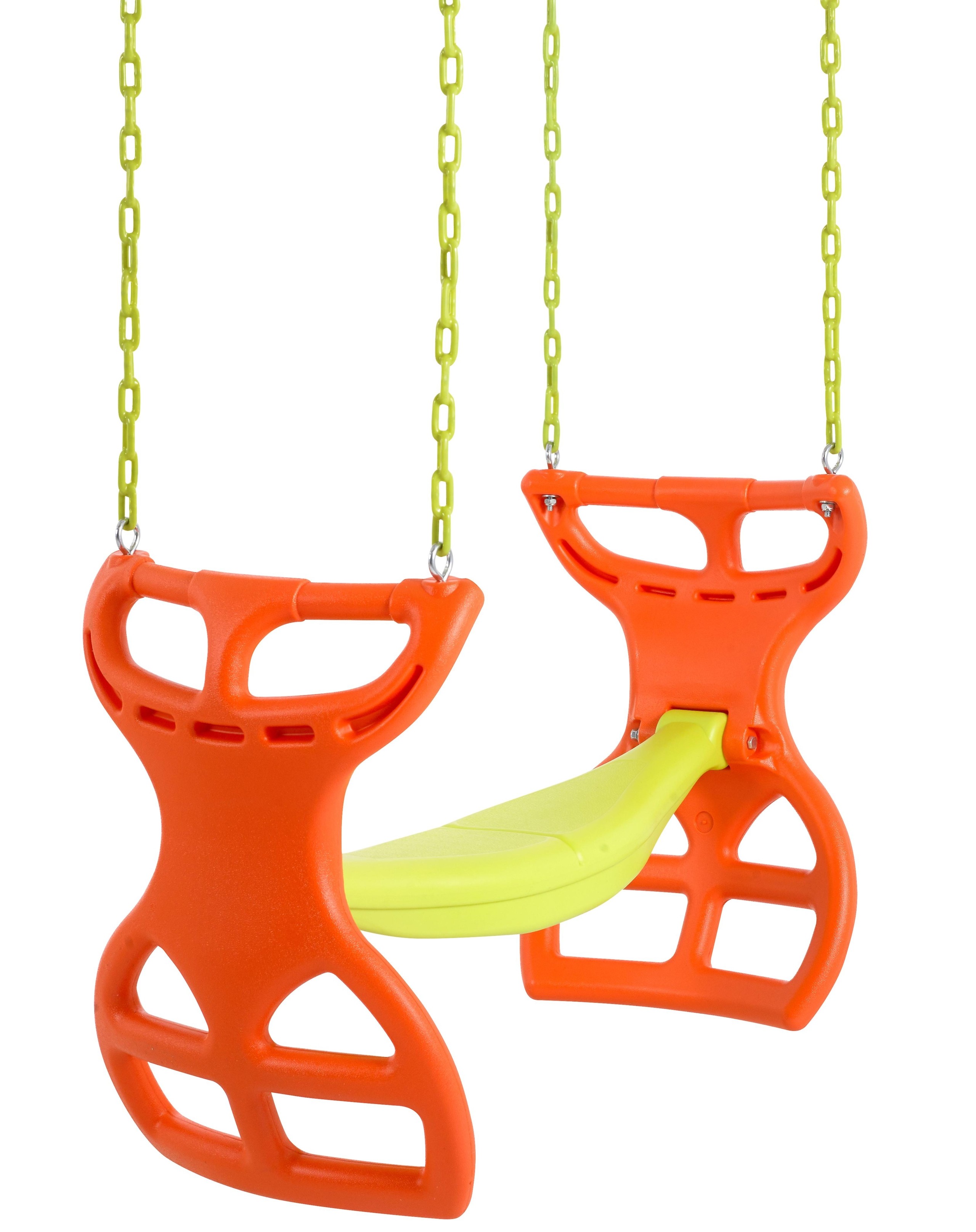 Plastic Two Person Glider with Chains and Hooks