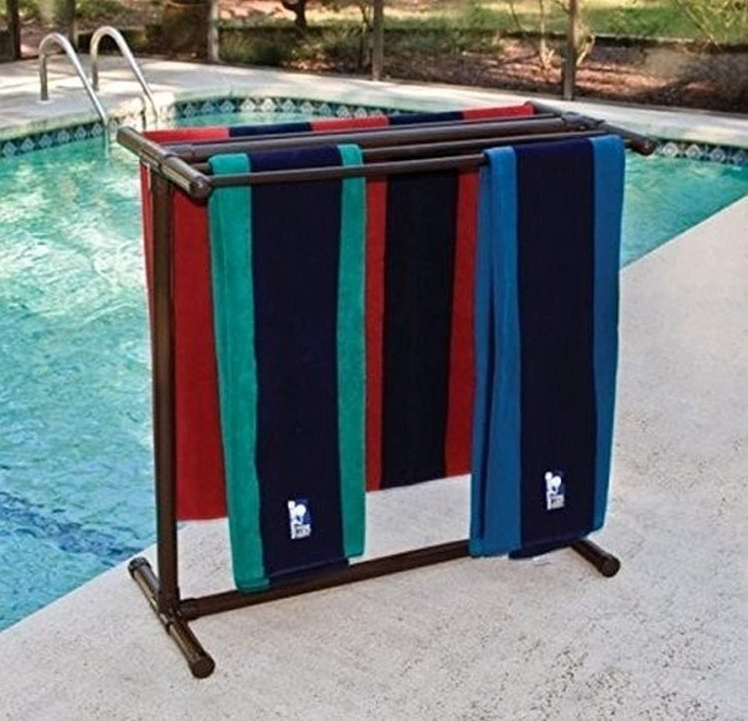 Portable Outdoor 5 Bar Towel Rack
