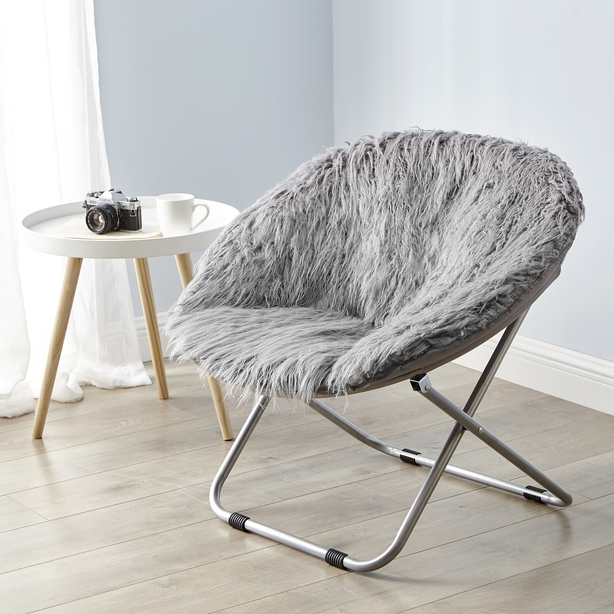 Standard Size Fury Papasan Chair in Grey