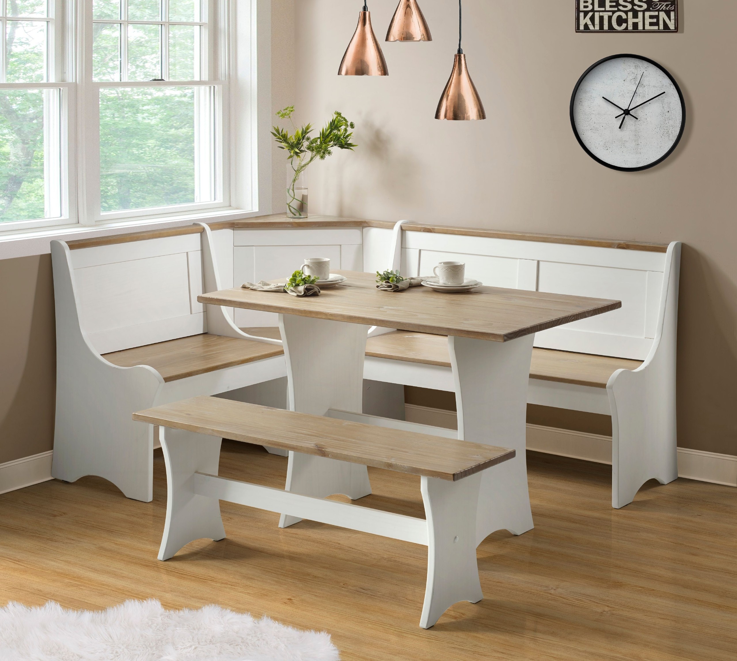 Hendrickson 4 piece breakfast store nook dining set