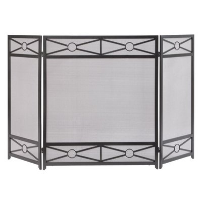 Stylish 3 Panel Steel Fireplace Screen Stylish 3 Panel Steel Fireplace Screen