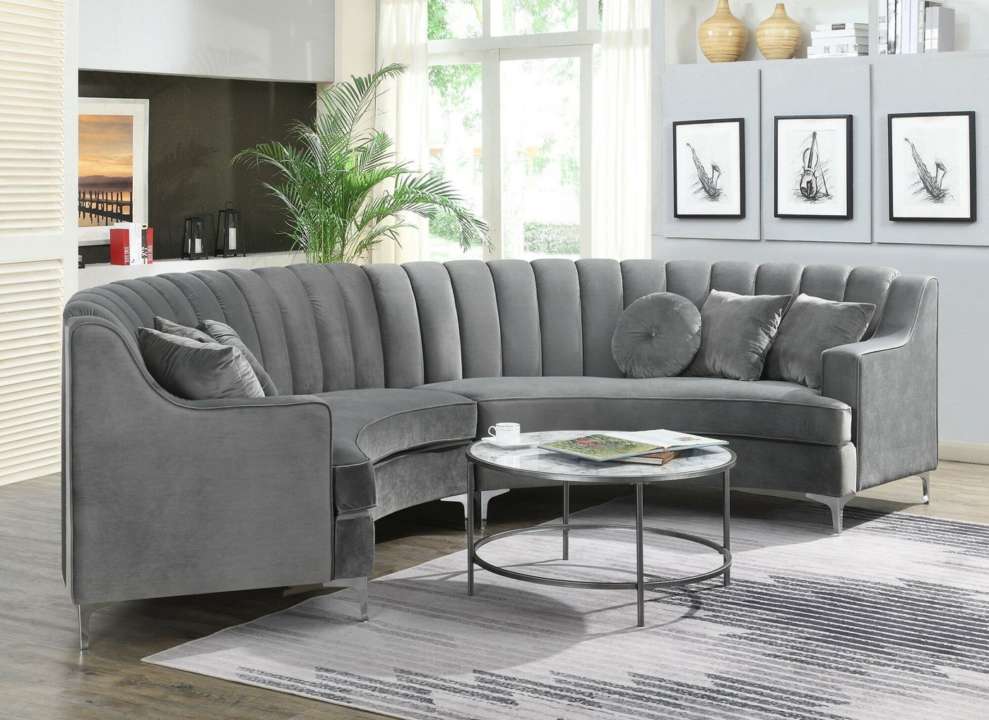 living room circle couch