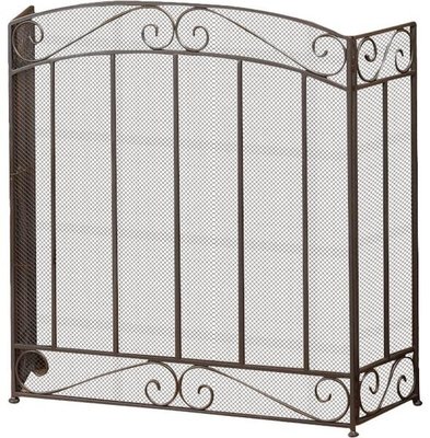 Timeless Elegant 3 Panel Iron Fireplace Screen Timeless Elegant 3 Panel Iron Fireplace Screen