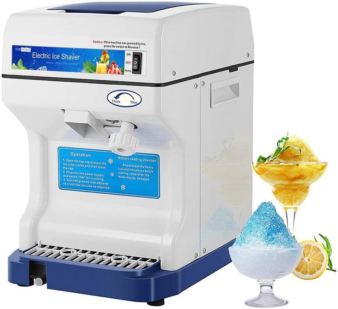 Large Capacity Version F2C 320RMP Pro Electric Tabletop Ice Shaver Maker Shaved Ice Machine Snow Cone Maker Producer Device 