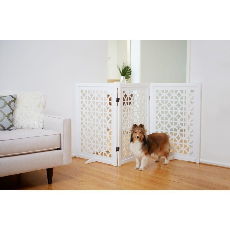 White Designer Gate for Dog