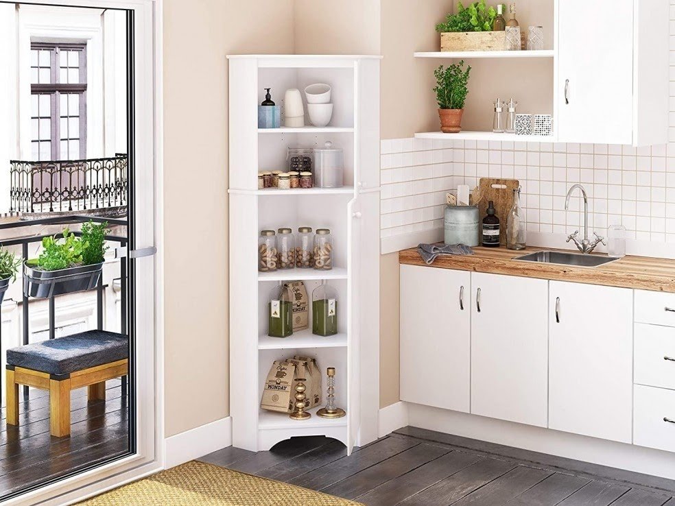 10 Reasons To Spice Up Your Kitchen With A Corner Cabinet Foter