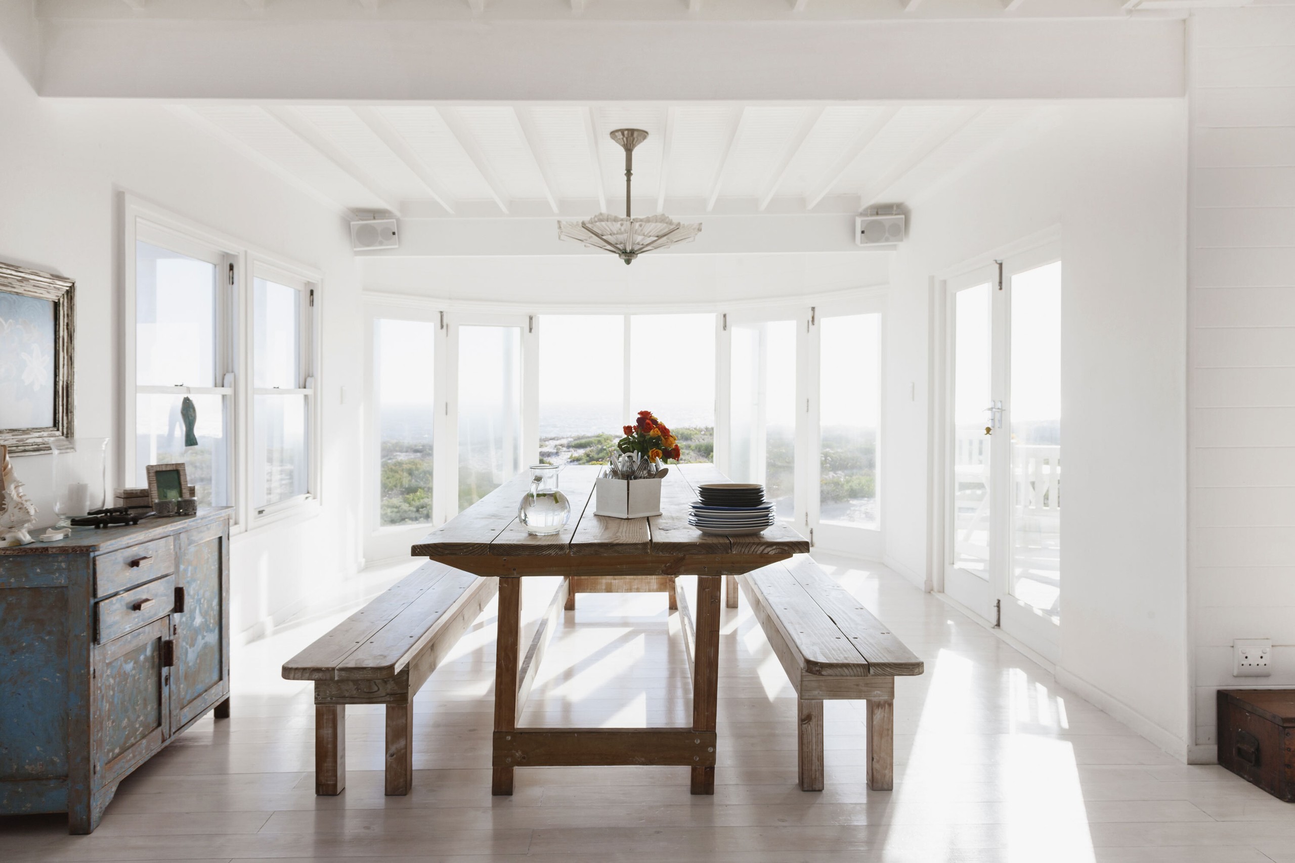 dining room tables and benches