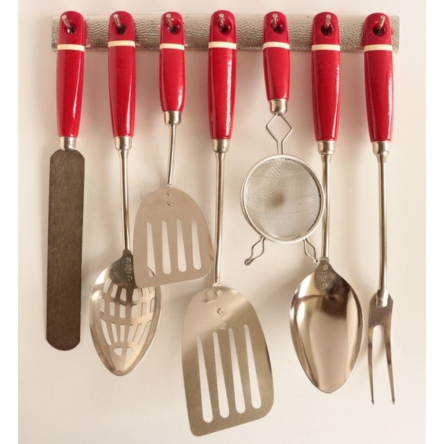 Ekco Kitchen Utensils Ideas On Foter   1950s Ekco Hanging Kitchen Utensils Set Of 7 Chairish 