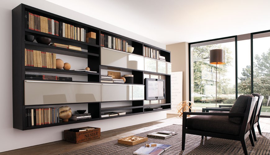 20 modern living room wall units for book storage from