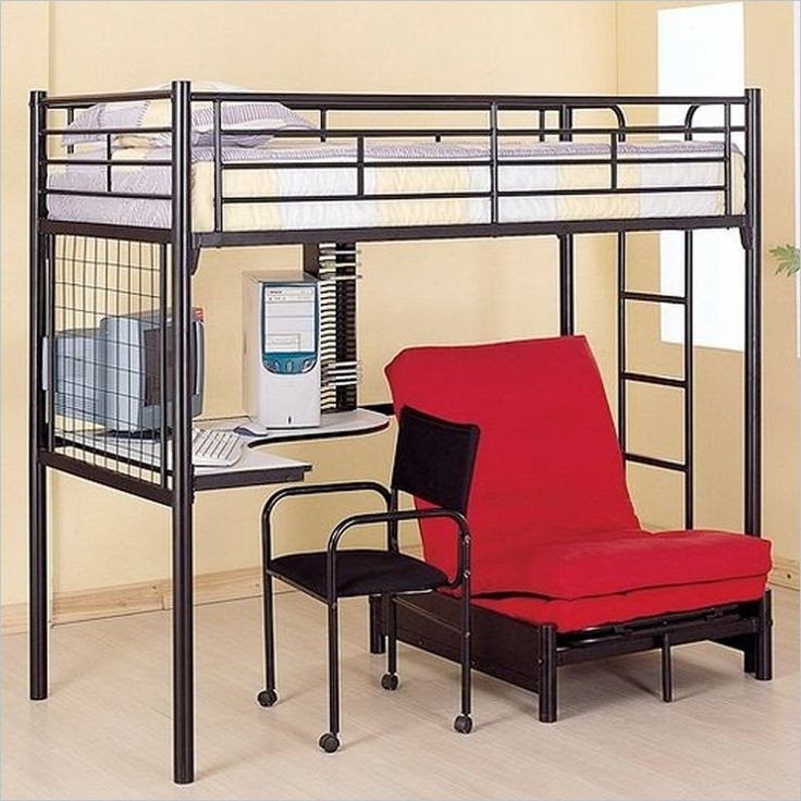 Futon Bunk Bed With Desk Ideas On Foter