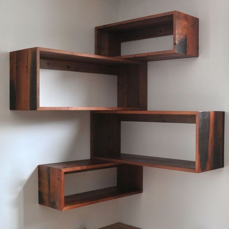 50 attractive corner wall shelves design ideas for living