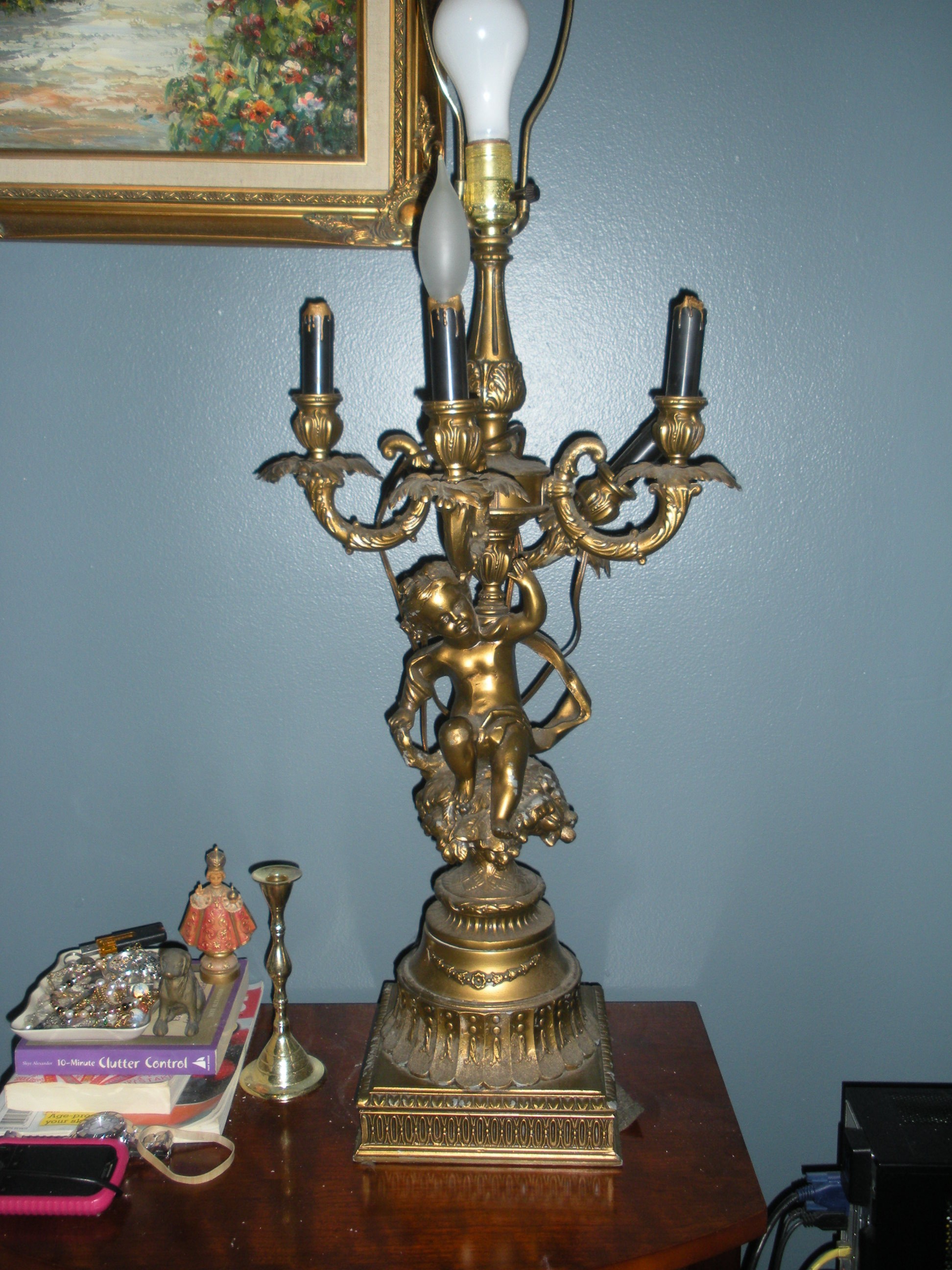 Antique Cherub Lamp - Ideas on Foter