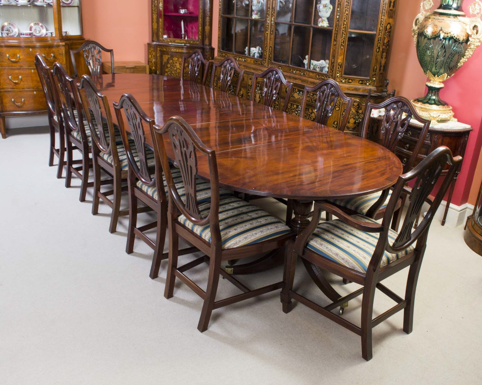 12 chair dining room table