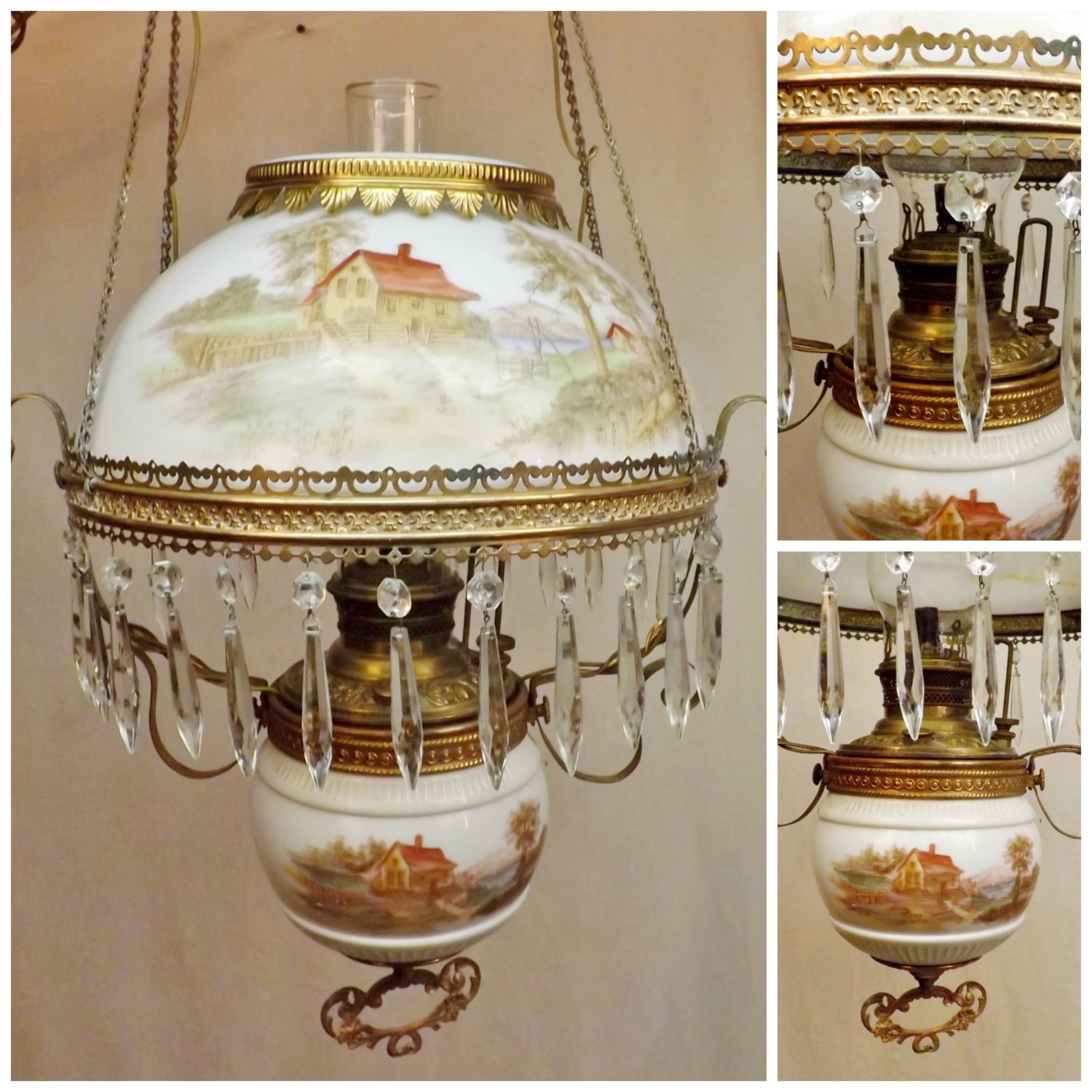 Antique Hanging Oil Lamps Ideas on Foter