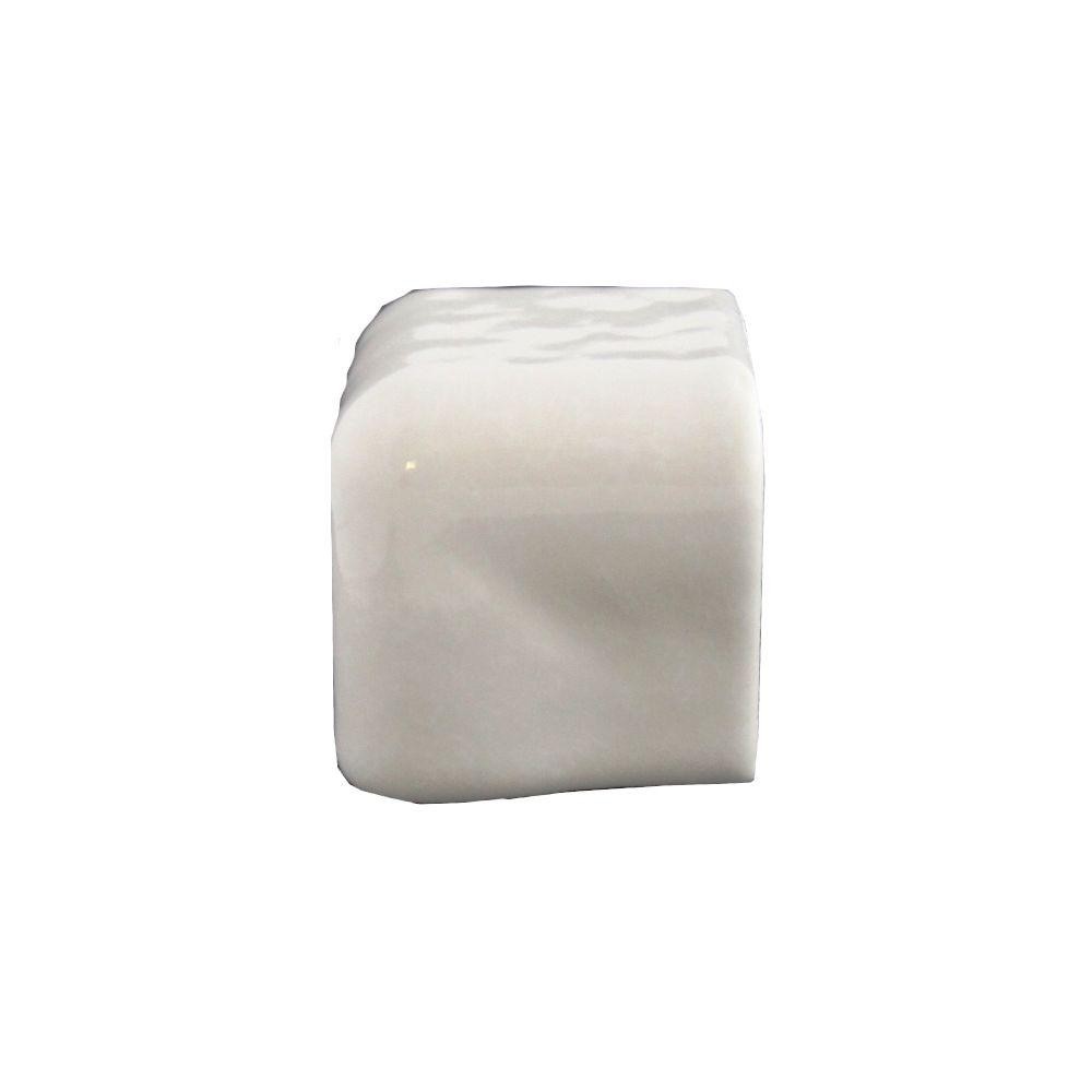 Daltile semi gloss white 2 in x 2 in ceramic