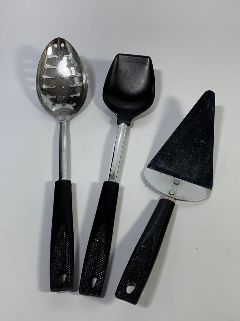 Ekco Usa Kitchen Utensils Black Handle Nylon Spoon 