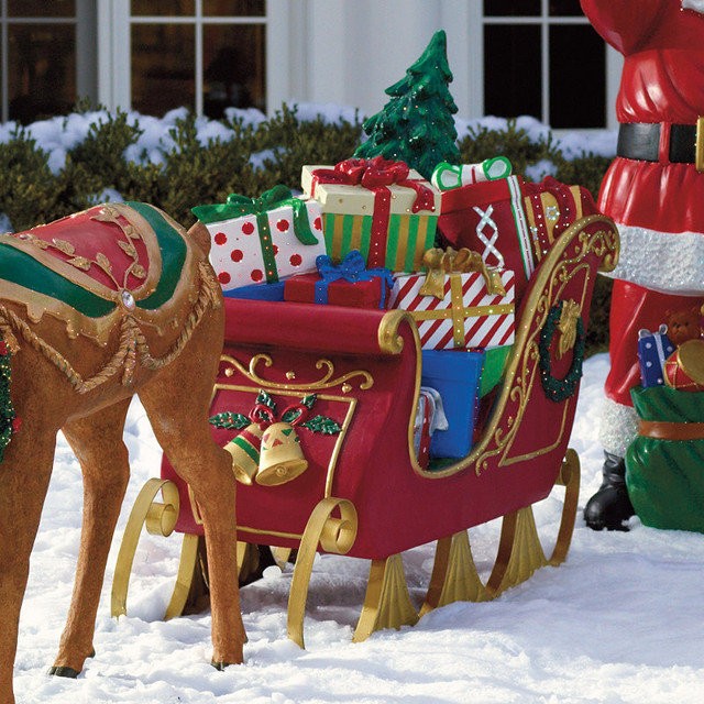 Outdoor Sleigh Decoration - Ideas on Foter