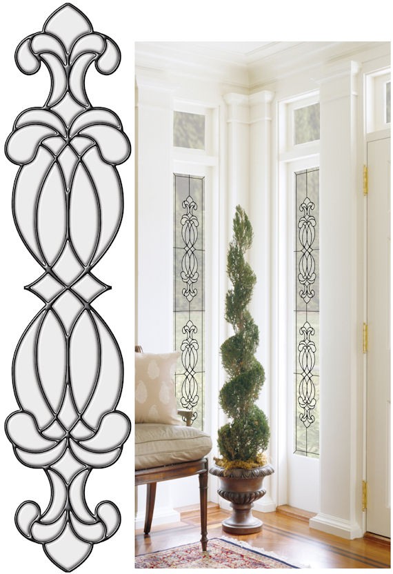 Hanover clear stained glass wall sticker