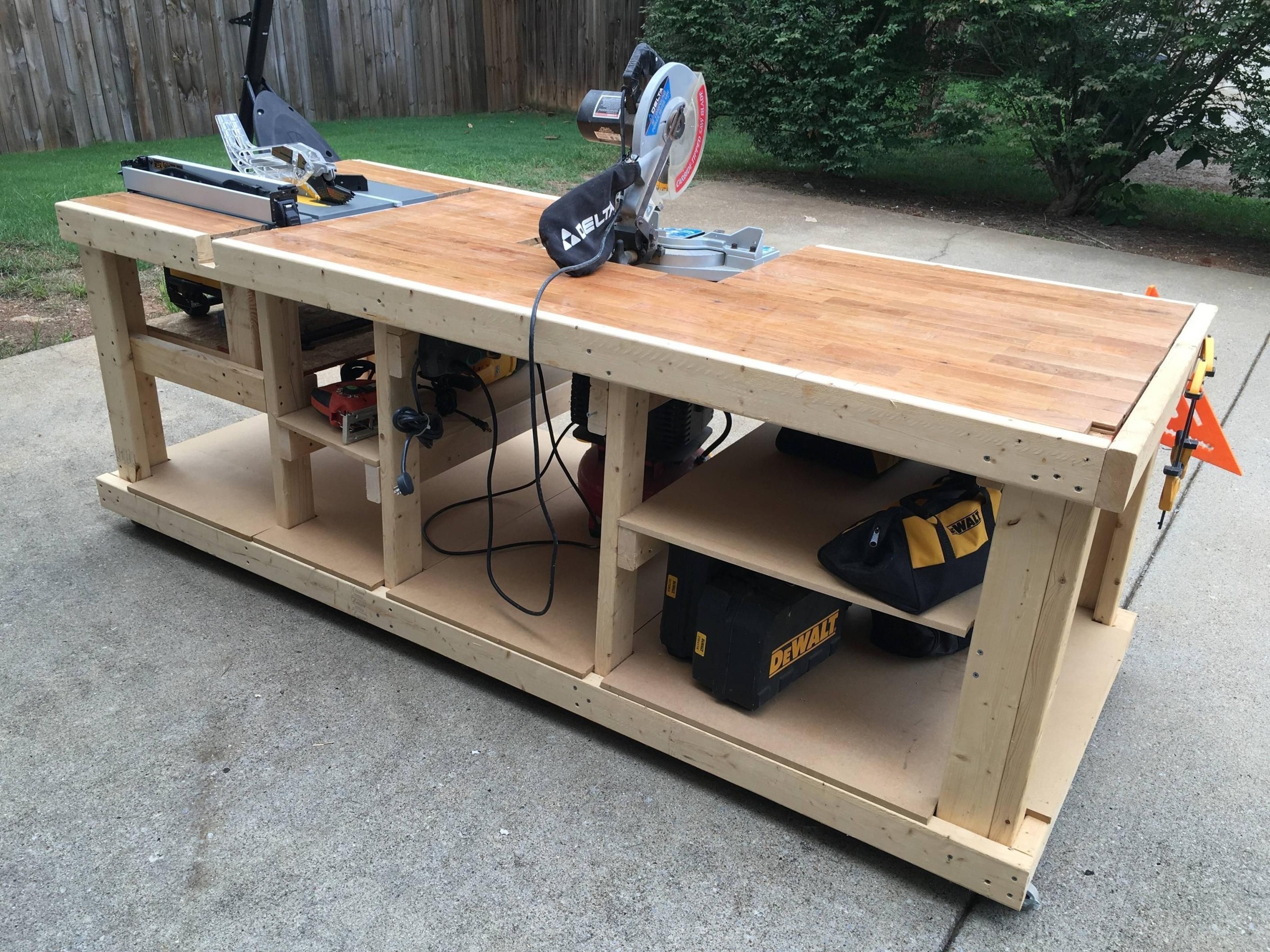 I built a mobile workbench imgur garage work bench