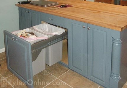 Kitchen island with garbage bin images where to buy 4