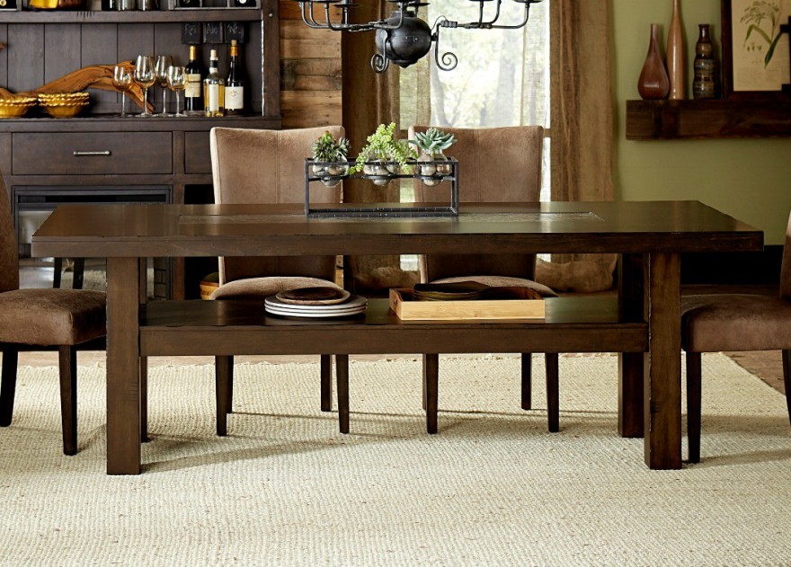 kitchen table with shelf underneath