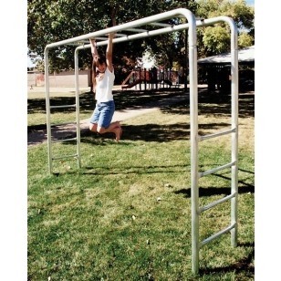 Monkey bars 8ft tall 10ft 4in long 7 rungs residential
