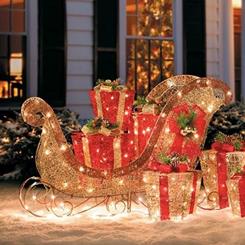 Outdoor Sleigh Decoration Ideas on Foter