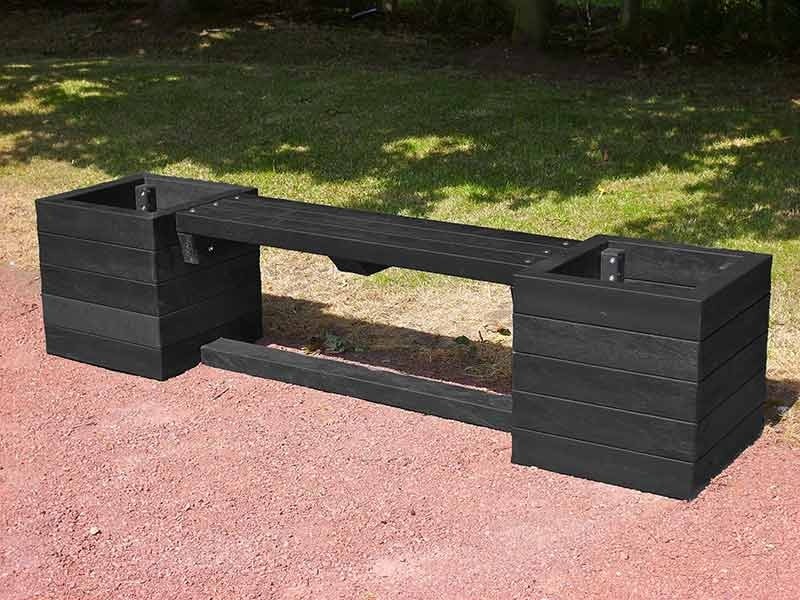 Ribble planter bench recycled plastic education