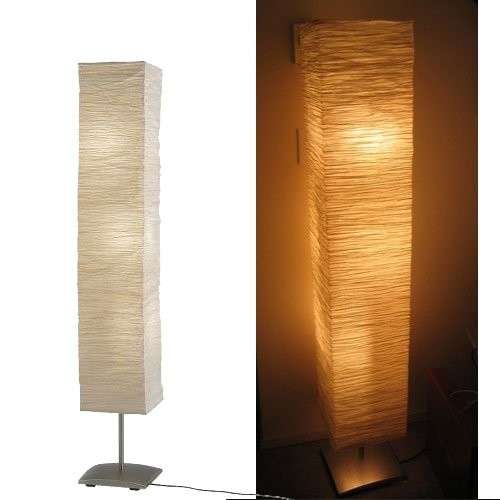 Rice paper shade mood floor lamp with 6 bulbs 39