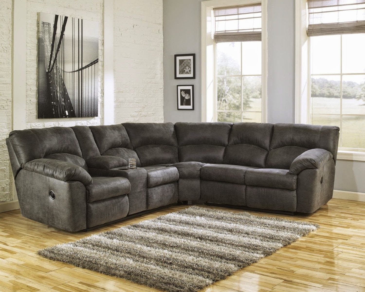 reclining sofa with bed
