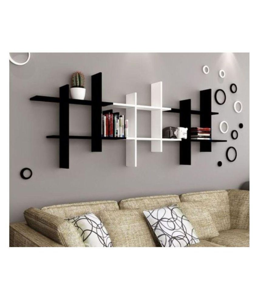 The new look living room design wall shelf set of