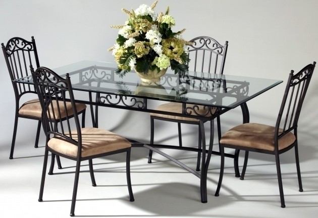 Wrought iron kitchen chairs chic small dining room design 6