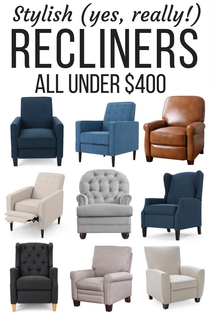 Affordable stylish recliners love renovations