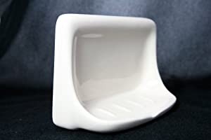 Amazon com 4 x6 white ceramic soap dish home improvement