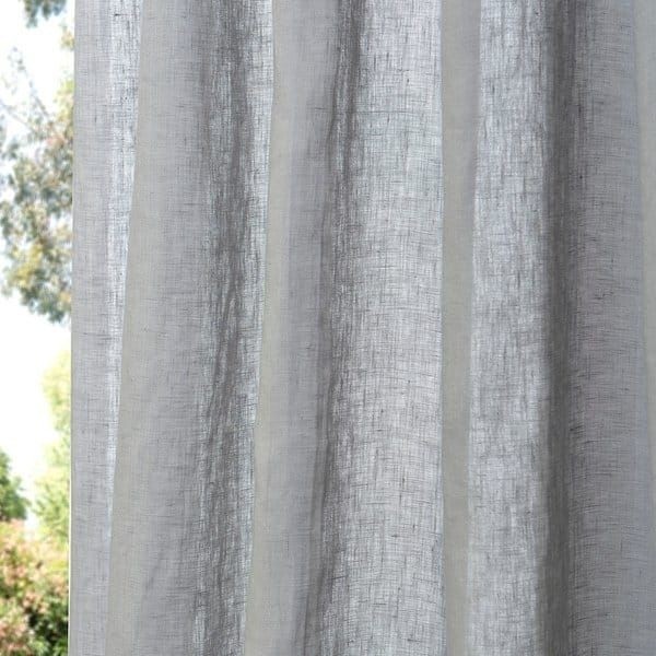 Exclusive fabrics signature french linen curtain panel