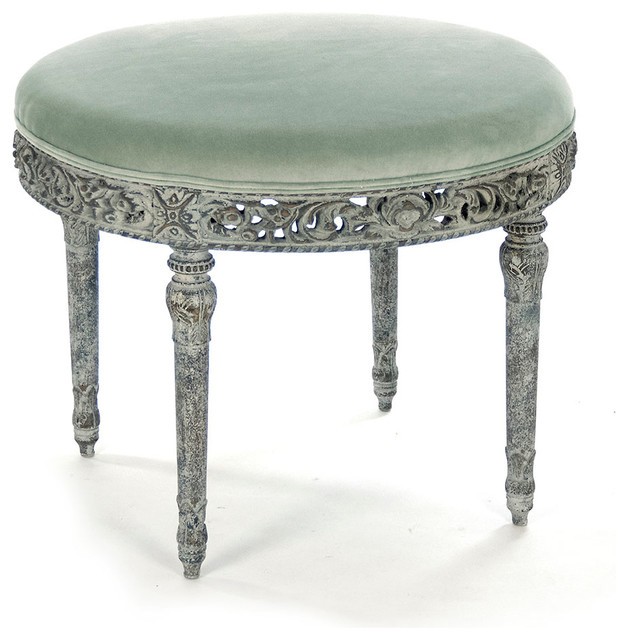 Galdy stool traditional vanity stools and benches