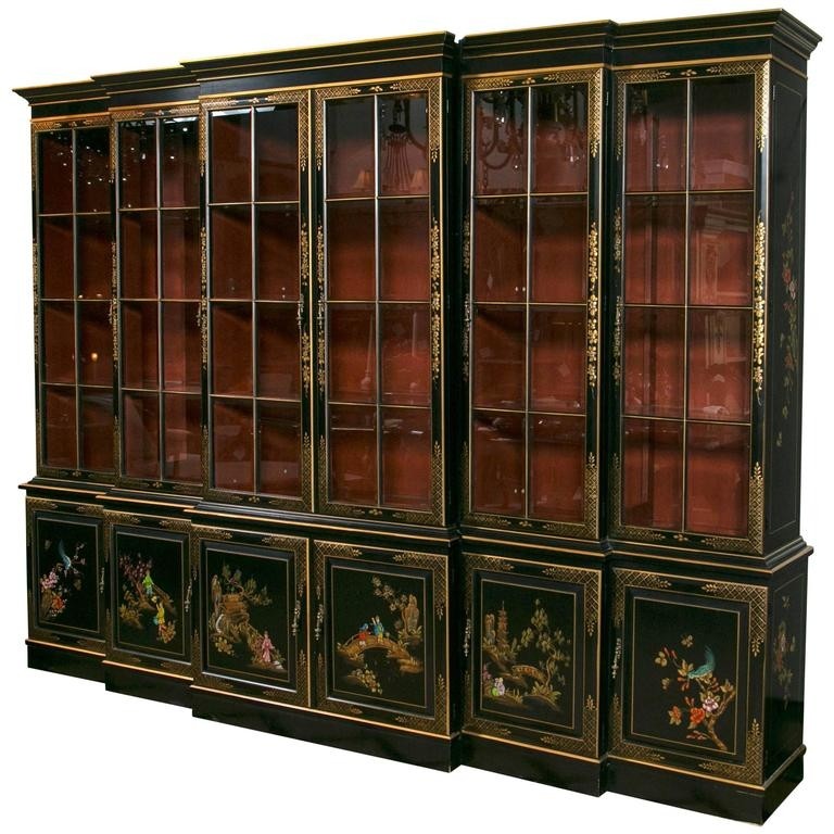 George iii style chinoiserie decorated black japanned