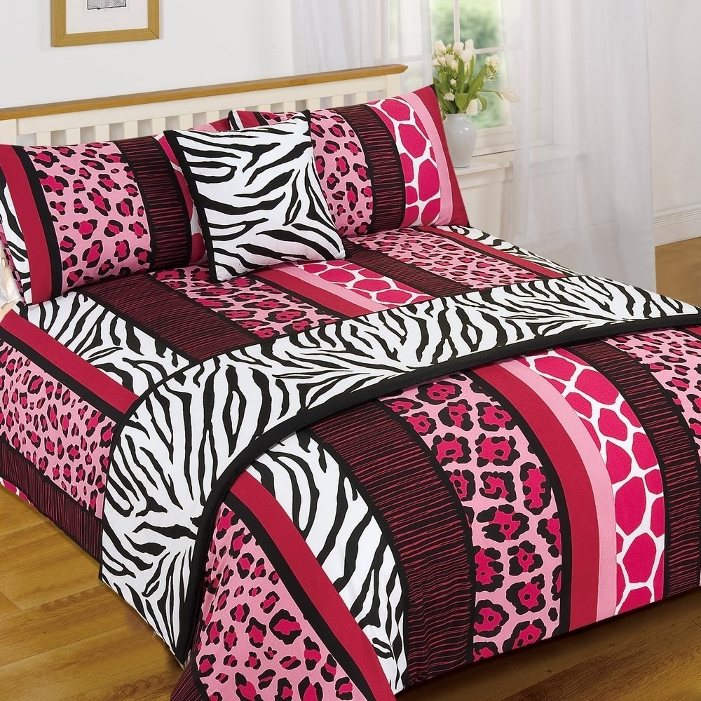 Leopard animal print serengeti bed in a bag duvet quilt