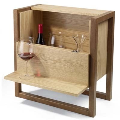 Mini bar side table entertaining in small spaces this