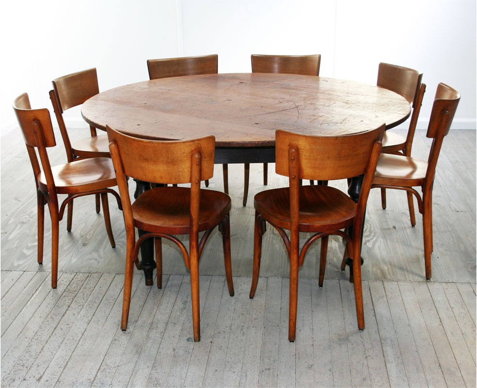 Eight Person Round Dining Room Table